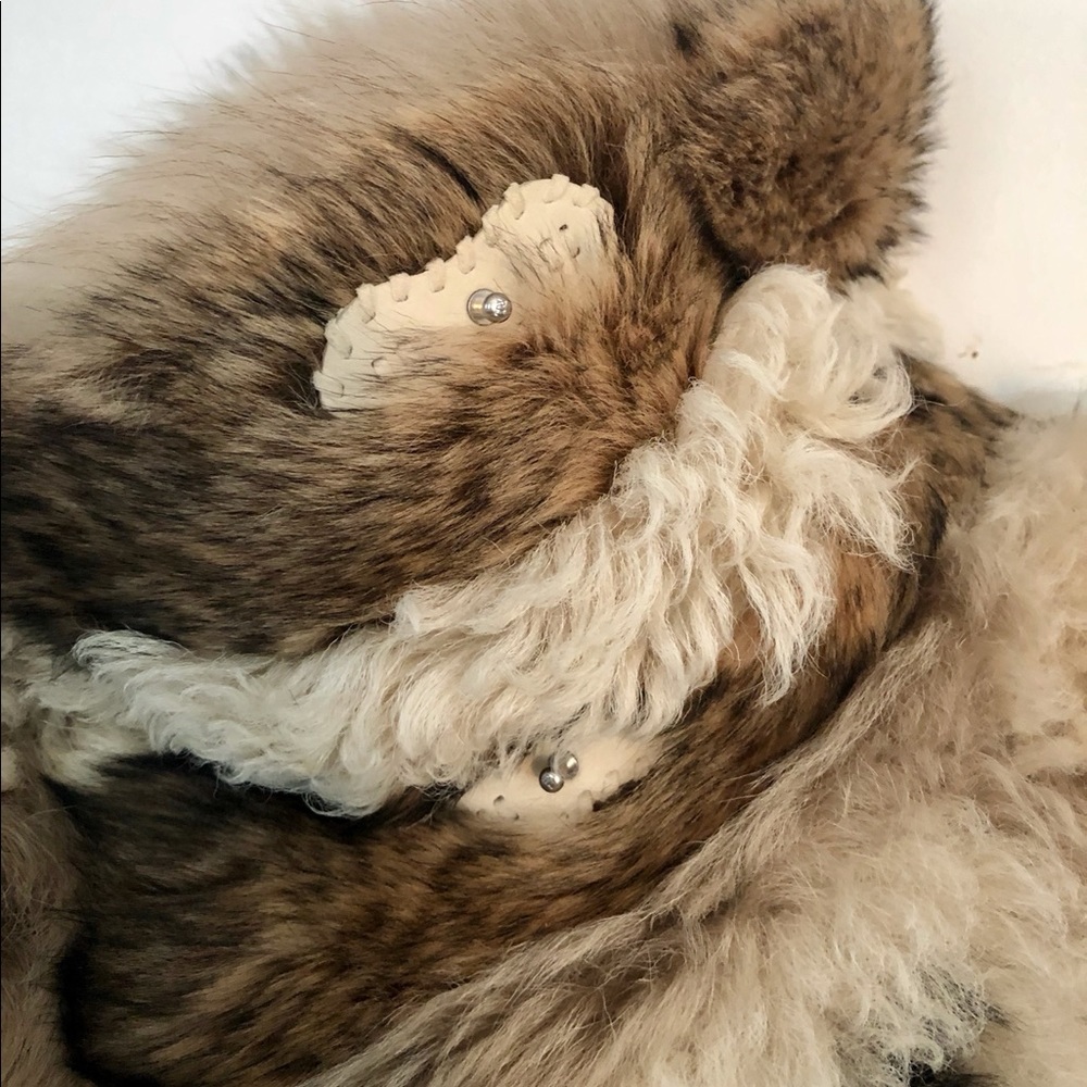 NWT! $6500 Ralph Lauren Purple Label Collection Shearling Fur Vest, Sz Large - Picture 6 of 15